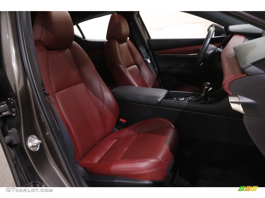 2019 MAZDA3 Hatchback Premium - Titanium Flash Metallic / Red photo #15