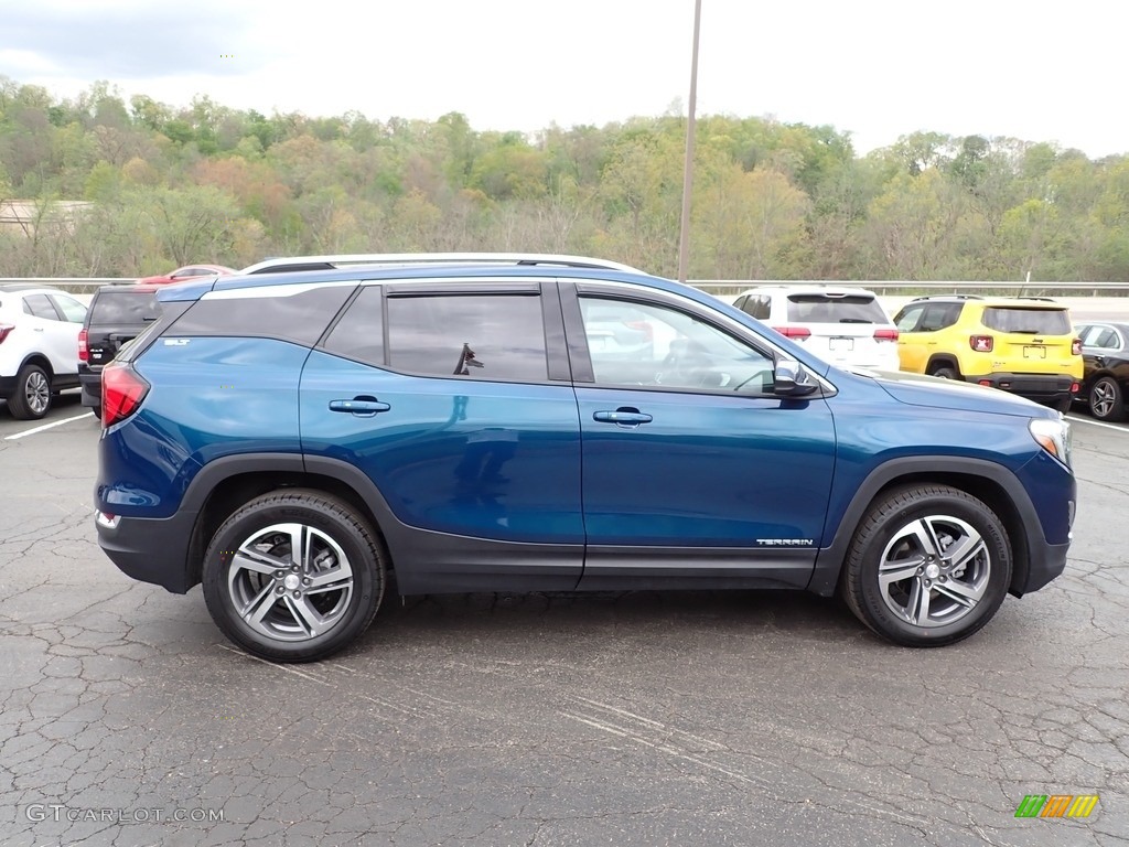 Blue Emerald Metallic 2020 GMC Terrain SLT AWD Exterior Photo #144245448