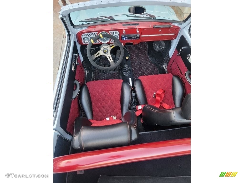 Ruby/Black Interior 1967 Volkswagen Beetle Convertible Photo #144245604