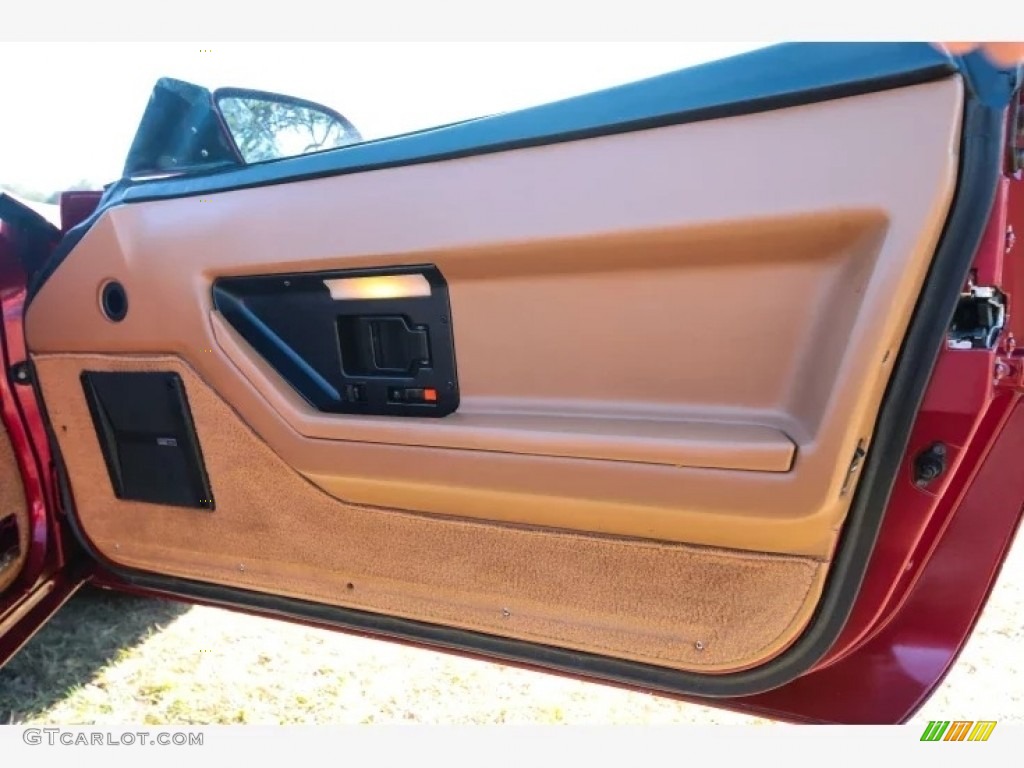 1989 Corvette Convertible - Dark Red Metallic / Saddle photo #15