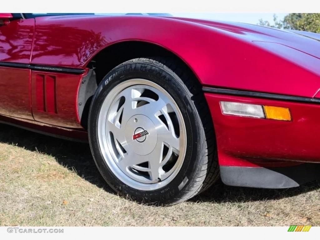 1989 Corvette Convertible - Dark Red Metallic / Saddle photo #16