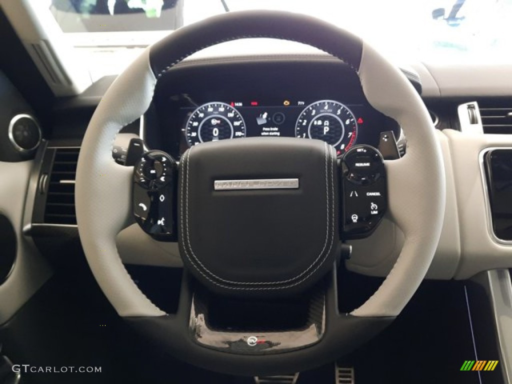 2022 Land Rover Range Rover Sport SVR Cirrus/Ebony Steering Wheel Photo #144250602
