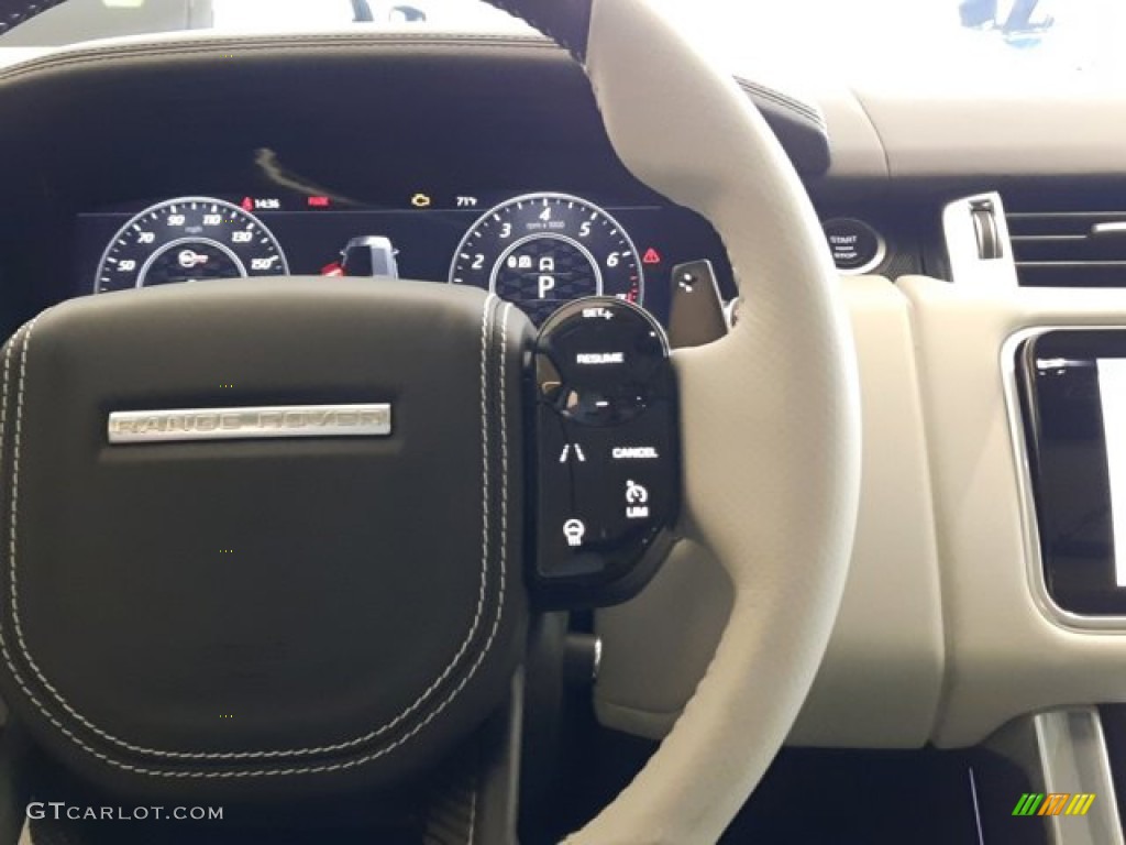 2022 Land Rover Range Rover Sport SVR Cirrus/Ebony Steering Wheel Photo #144250635