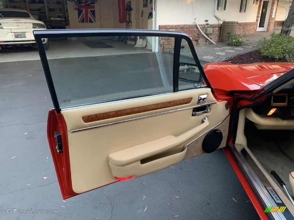 1991 Jaguar XJ XJS Coupe Tan Door Panel Photo #144250752