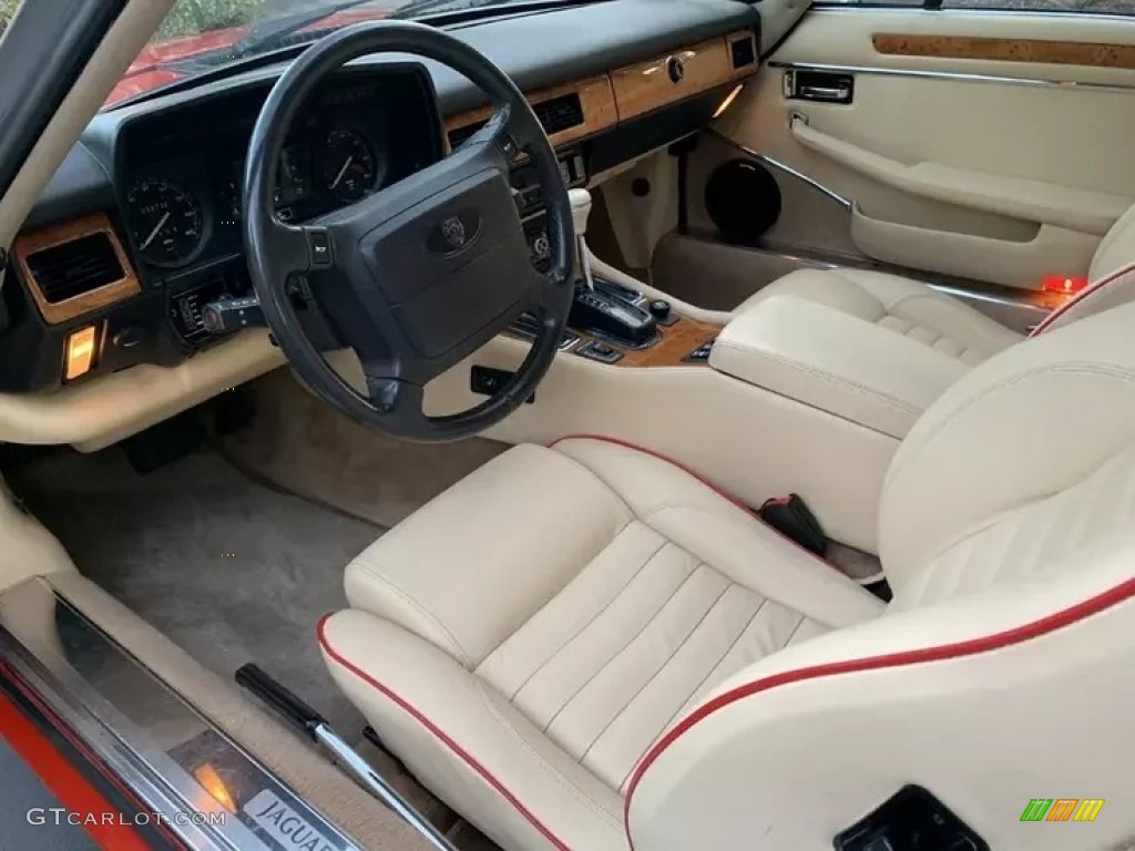 Tan Interior 1991 Jaguar XJ XJS Coupe Photo #144250773