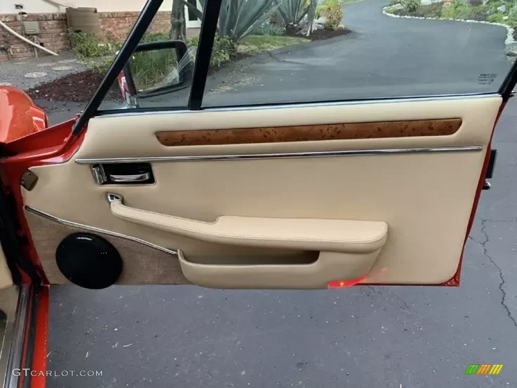 1991 Jaguar XJ XJS Coupe Tan Door Panel Photo #144250848