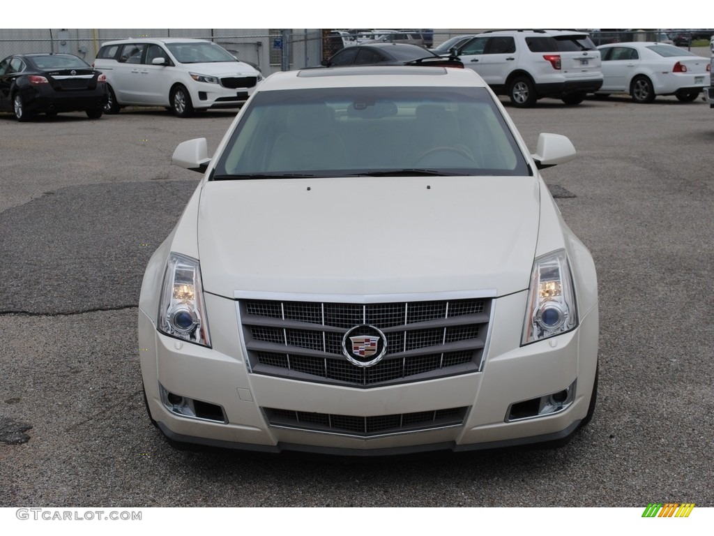 2008 CTS 4 AWD Sedan - White Diamond Tri-Coat / Cashmere/Cocoa photo #8