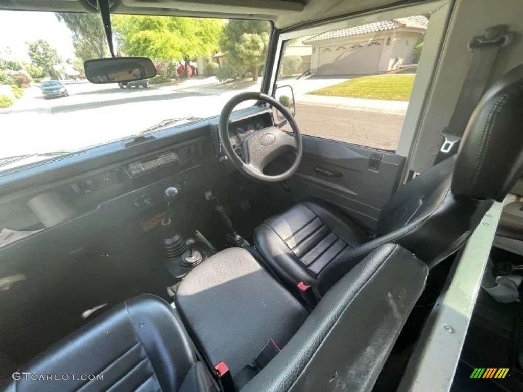 Black Interior 1995 Land Rover Defender 90 Hardtop Photo #144255154