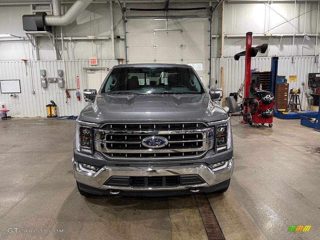 2021 F150 Lariat SuperCrew 4x4 - Carbonized Gray / Black photo #2