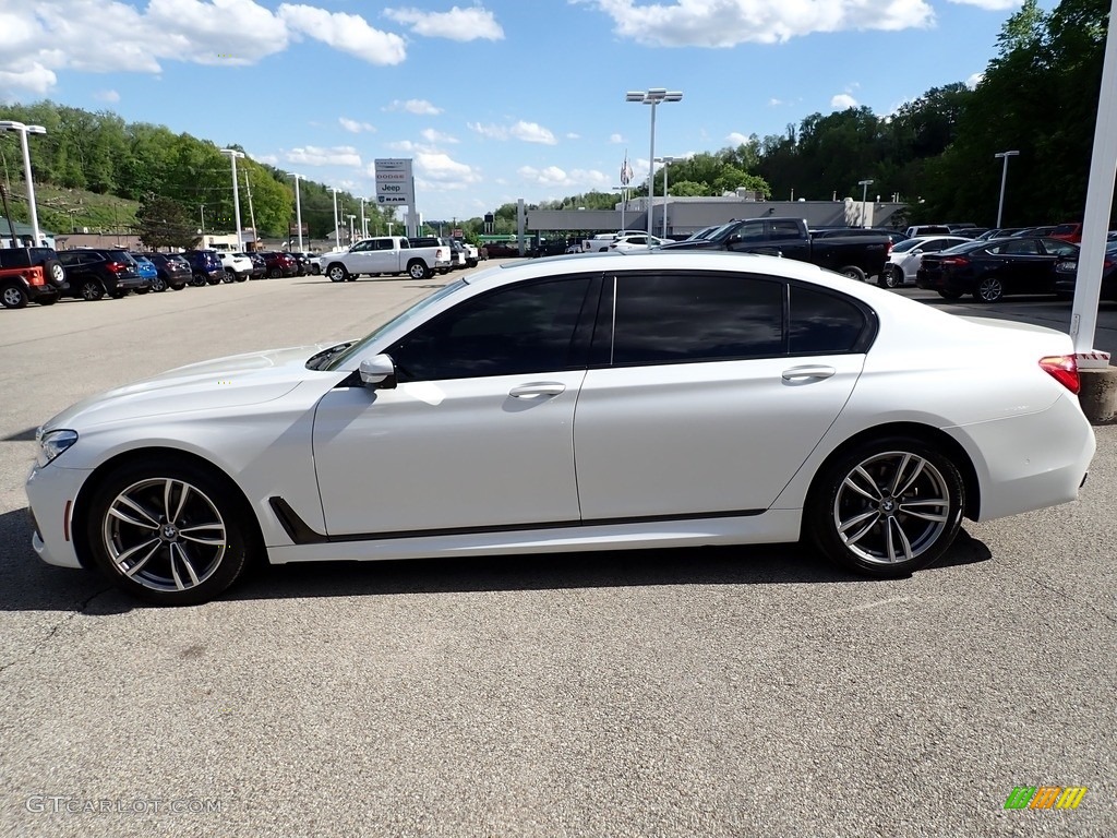 2018 7 Series 750i xDrive Sedan - Mineral White Metallic / Black photo #2