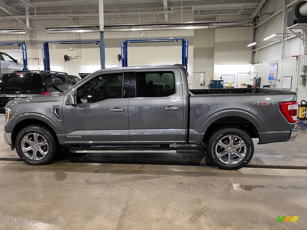 2021 F150 Lariat SuperCrew 4x4 - Carbonized Gray / Black photo #7