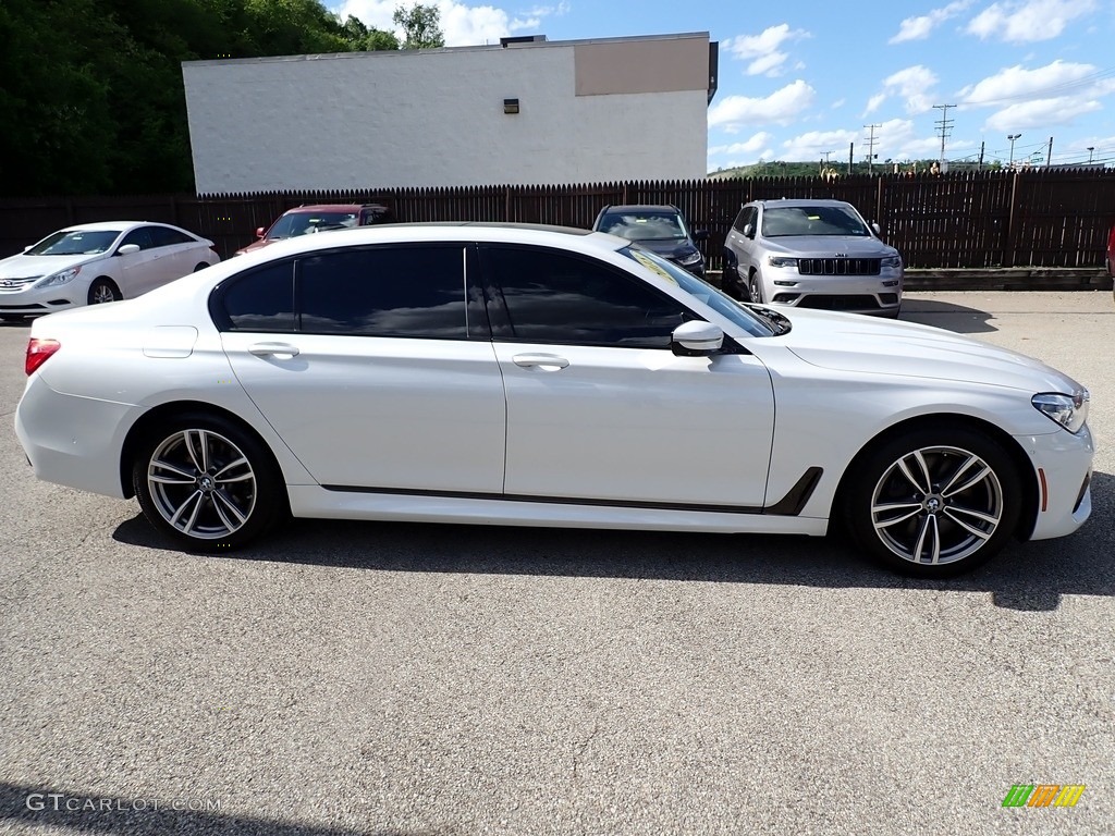 2018 7 Series 750i xDrive Sedan - Mineral White Metallic / Black photo #7