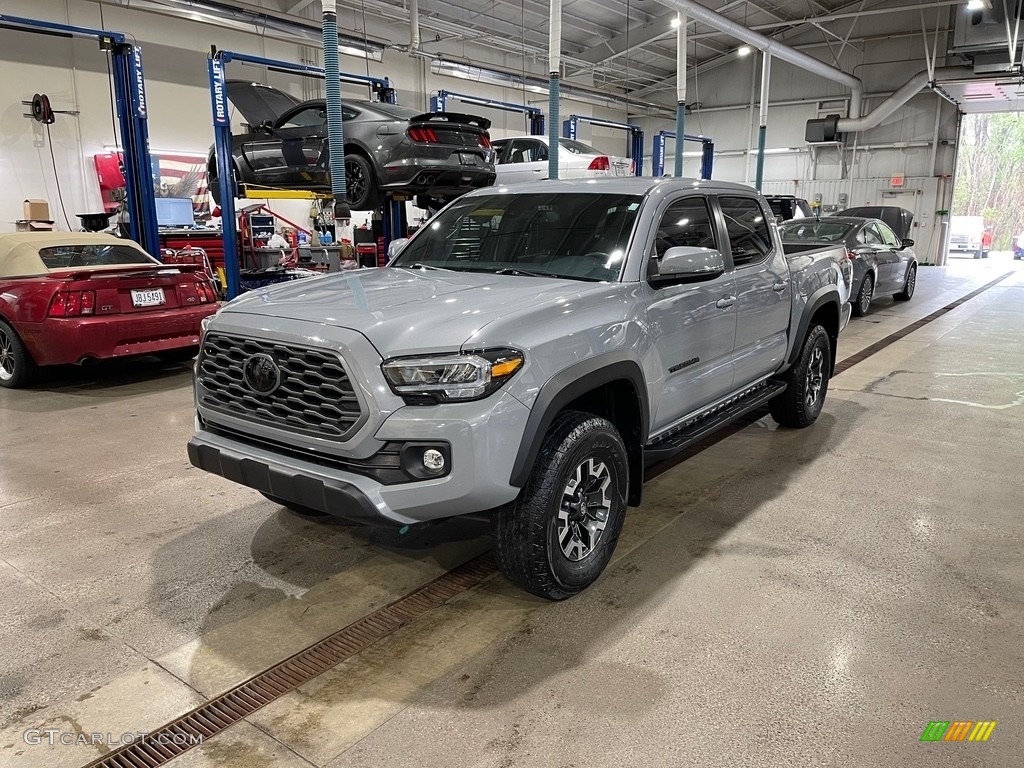 2021 Tacoma TRD Off Road Double Cab 4x4 - Lunar Rock / Black photo #1