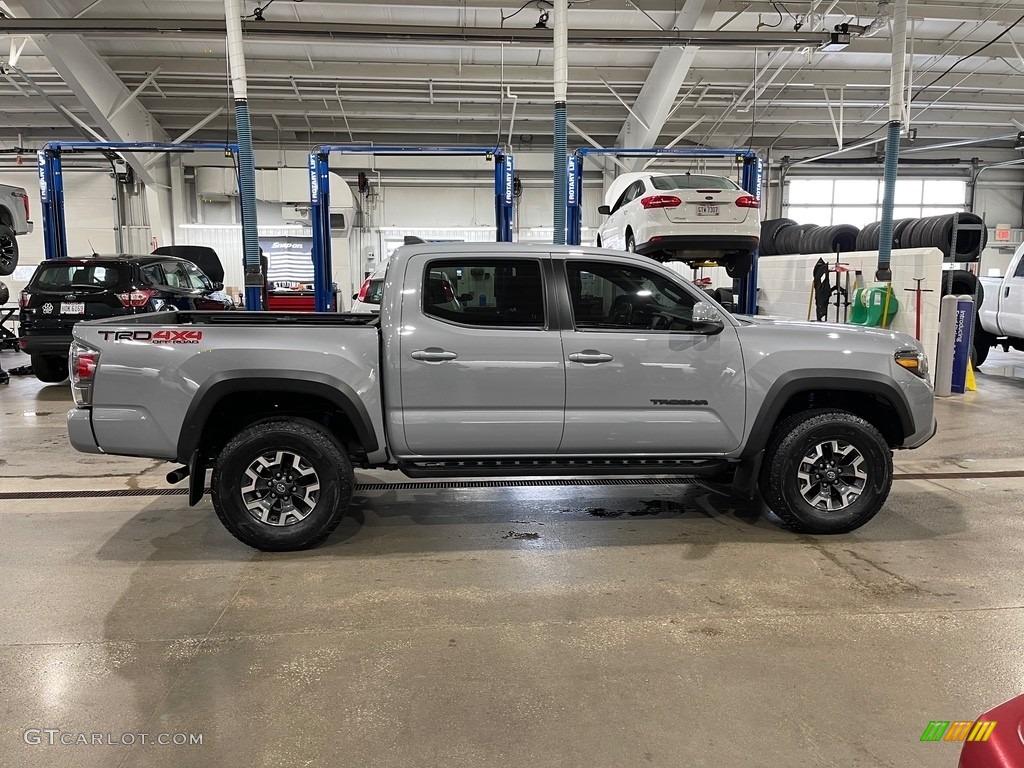 2021 Tacoma TRD Off Road Double Cab 4x4 - Lunar Rock / Black photo #4