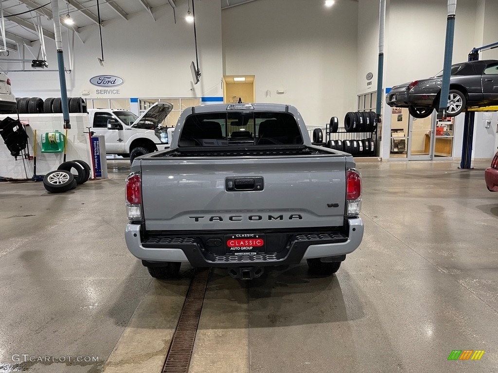 2021 Tacoma TRD Off Road Double Cab 4x4 - Lunar Rock / Black photo #5