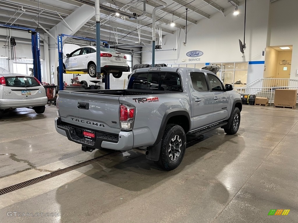 2021 Tacoma TRD Off Road Double Cab 4x4 - Lunar Rock / Black photo #12