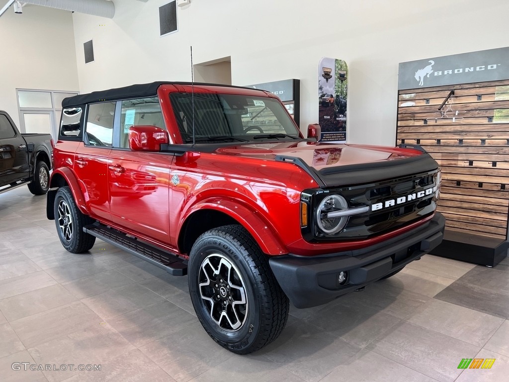 Hot Pepper Red Metallic 2022 Ford Bronco Outer Banks 4x4 4-Door Exterior Photo #144256615
