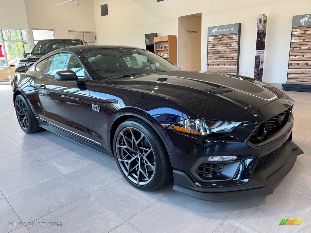 Shadow Black 2022 Ford Mustang Mach 1 Exterior Photo #144256828