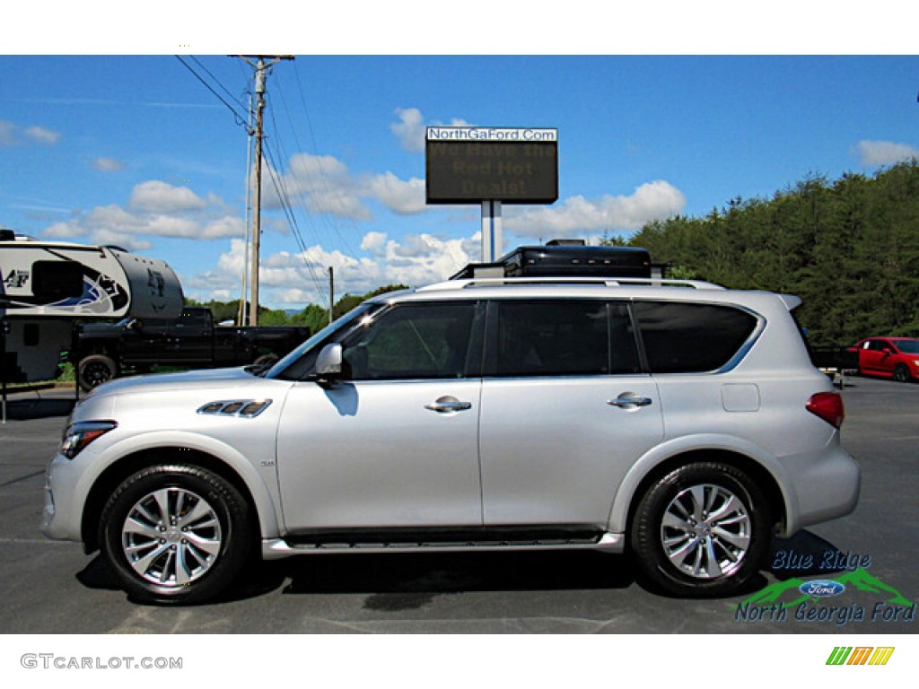 Liquid Platinum 2017 Infiniti QX80 AWD Exterior Photo #144257893