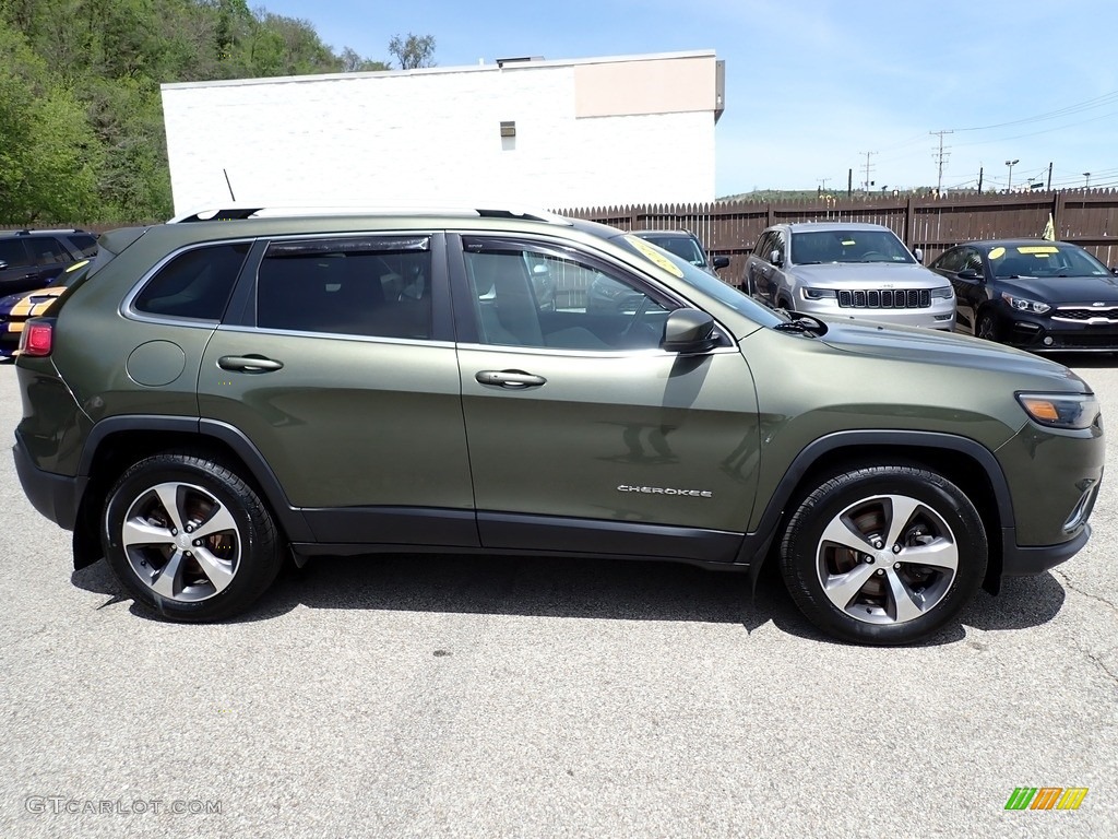 2019 Cherokee Limited 4x4 - Olive Green Pearl / Black/Ski Grey photo #7