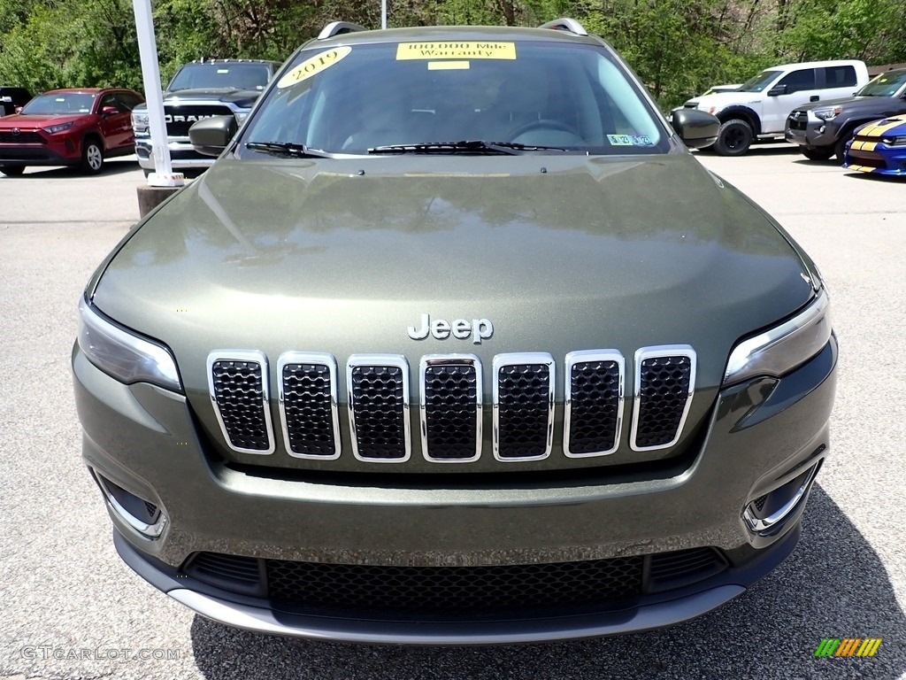 2019 Cherokee Limited 4x4 - Olive Green Pearl / Black/Ski Grey photo #9