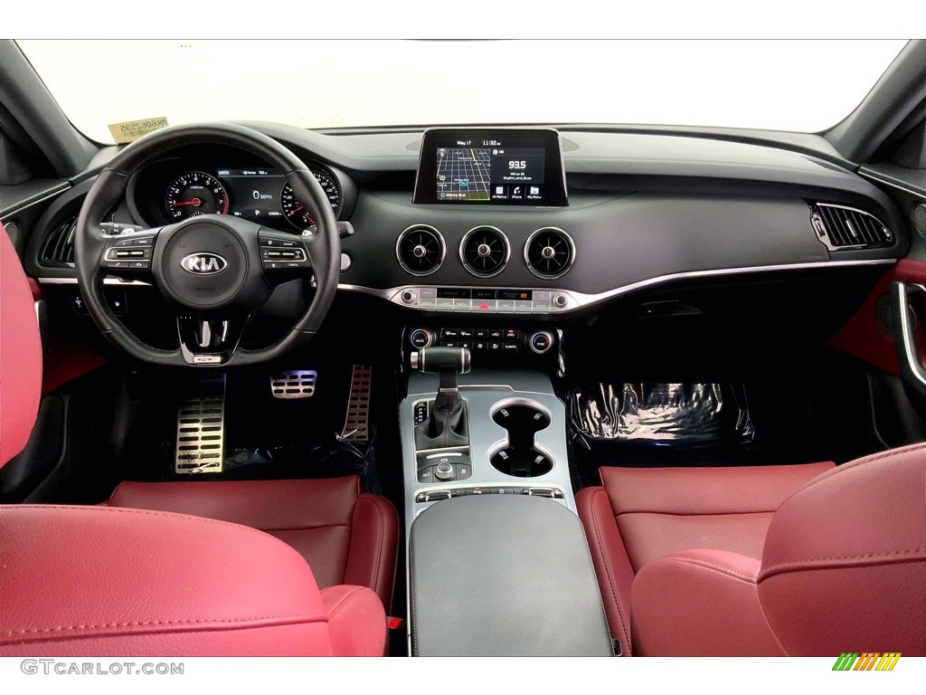 2019 Kia Stinger GT1 Black Dashboard Photo #144258604