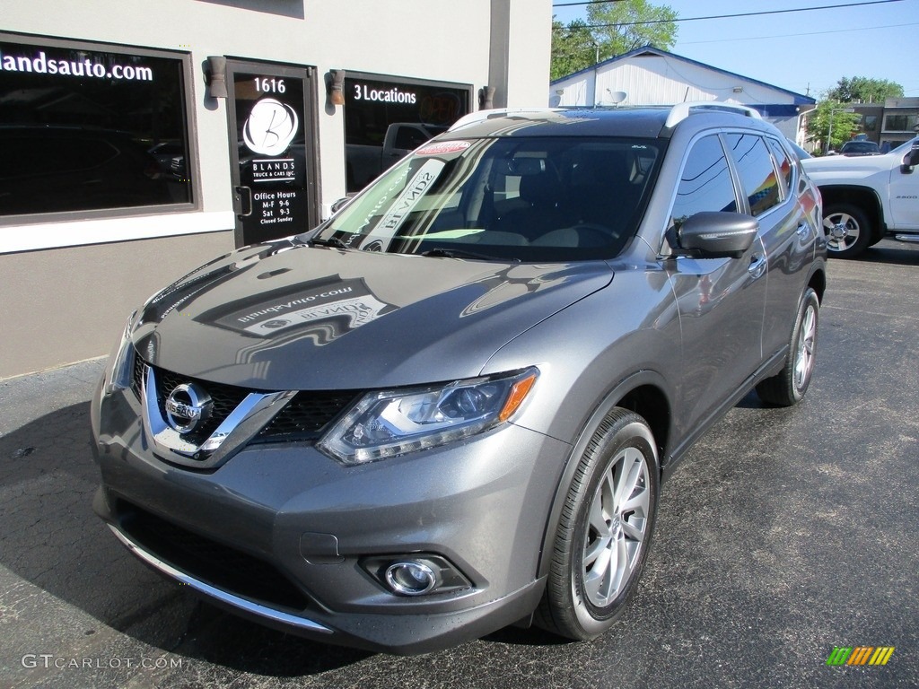 2015 Rogue SL AWD - Gun Metallic / Charcoal photo #3