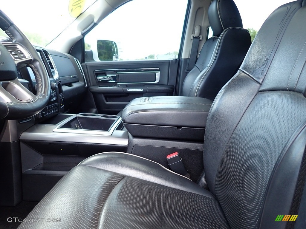 Black Interior 2015 Ram 3500 Laramie Limited Crew Cab 4x4 Photo #144258694