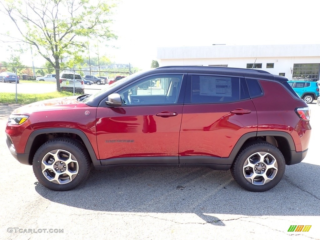 Velvet Red Pearl 2022 Jeep Compass Trailhawk 4x4 Exterior Photo #144258922