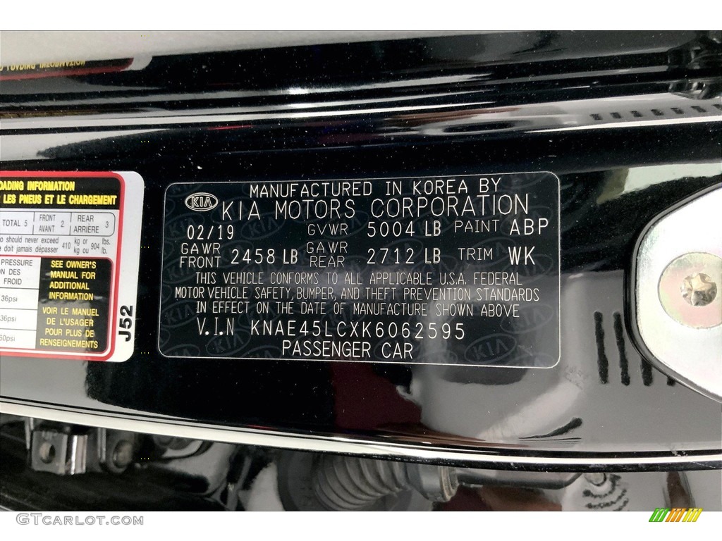 2019 Stinger Color Code ABP for Aurora Black Pearl Photo #144258952