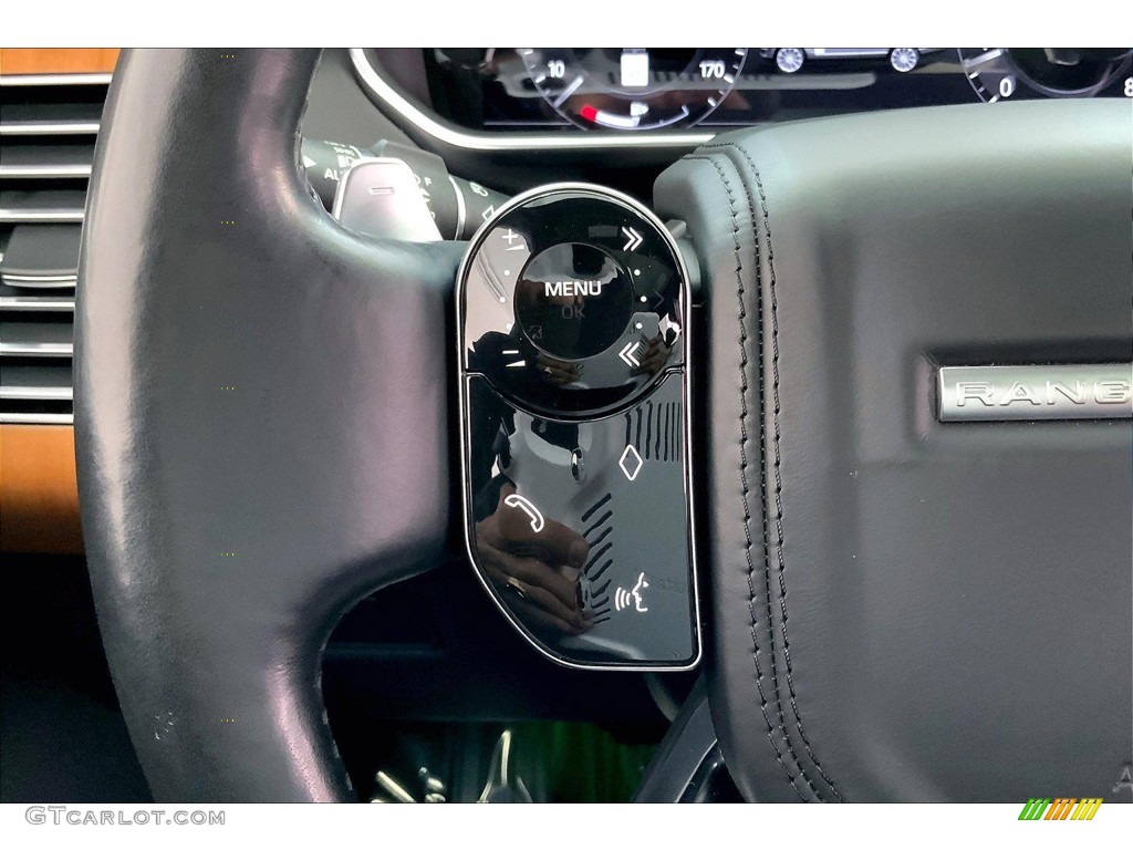 2018 Land Rover Range Rover Autobiography Ebony Steering Wheel Photo #144259396