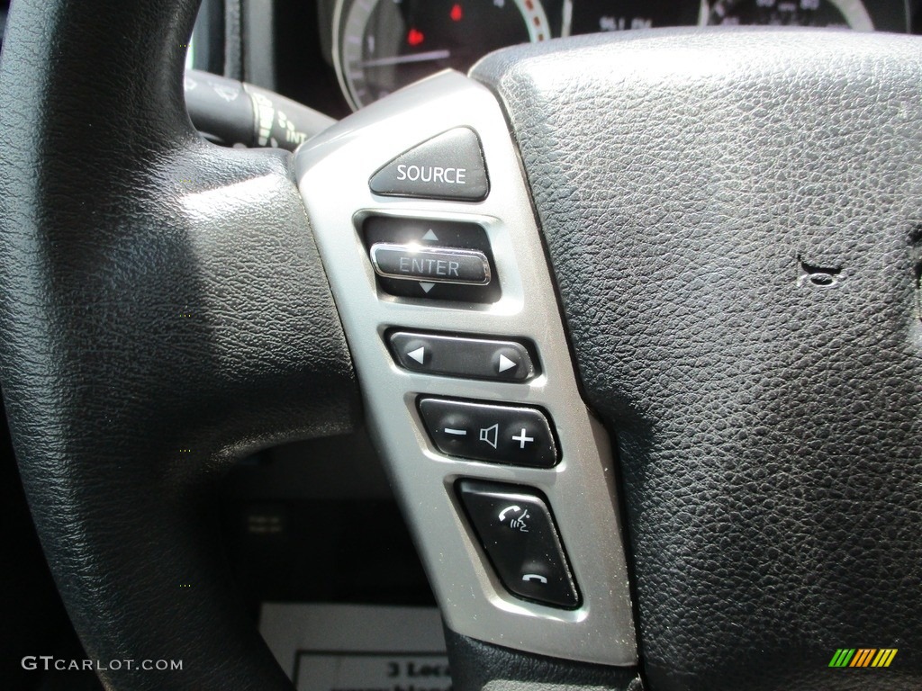 2017 Nissan TITAN XD S Crew Cab 4x4 Black Steering Wheel Photo #144259510