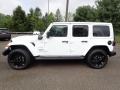 Bright White 2022 Jeep Wrangler Unlimited Sahara 4XE Hybrid Exterior