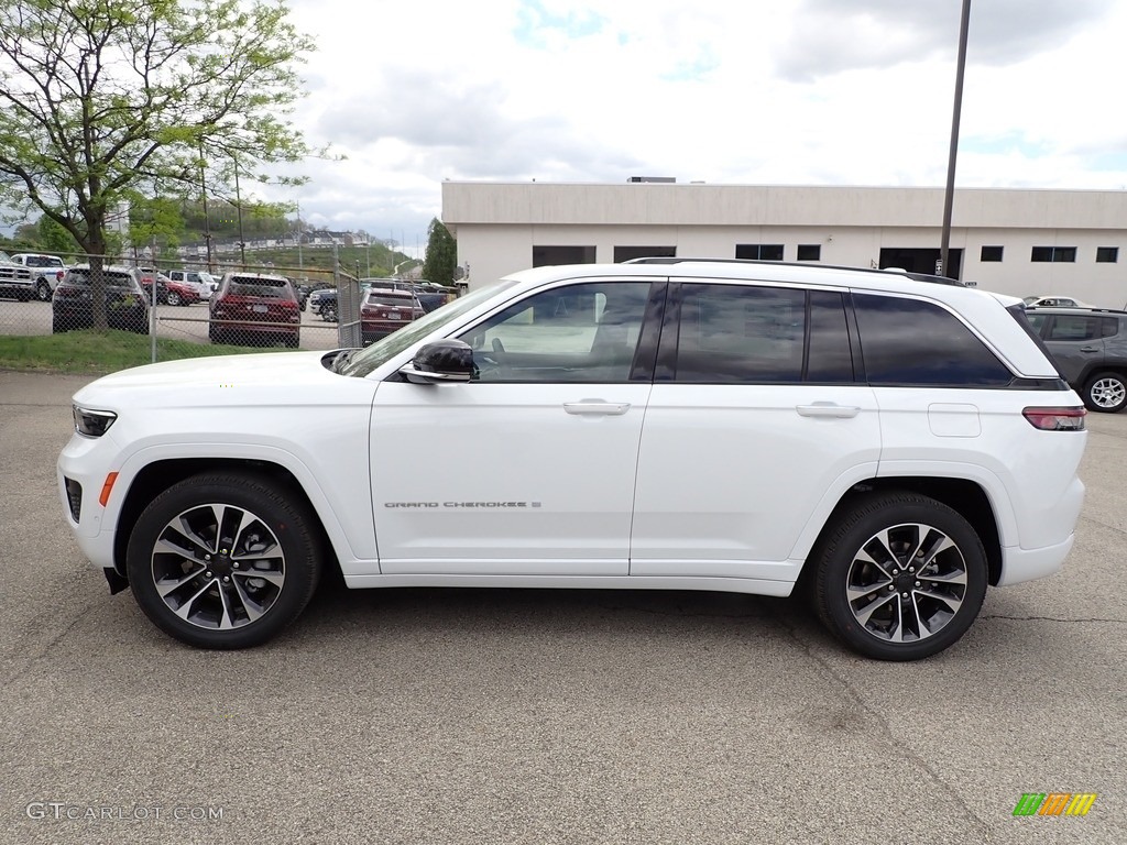 Bright White 2022 Jeep Grand Cherokee Overland 4x4 Exterior Photo #144260356