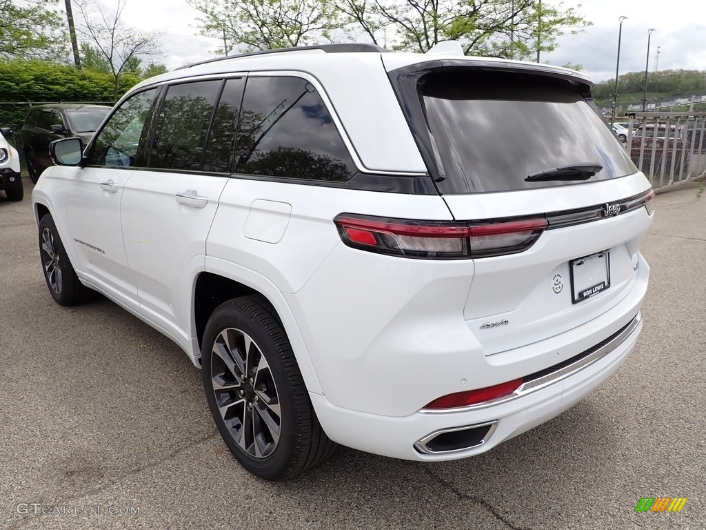 2022 Grand Cherokee Overland 4x4 - Bright White / Global Black photo #3