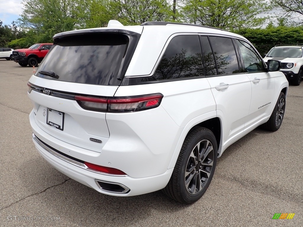 2022 Grand Cherokee Overland 4x4 - Bright White / Global Black photo #5