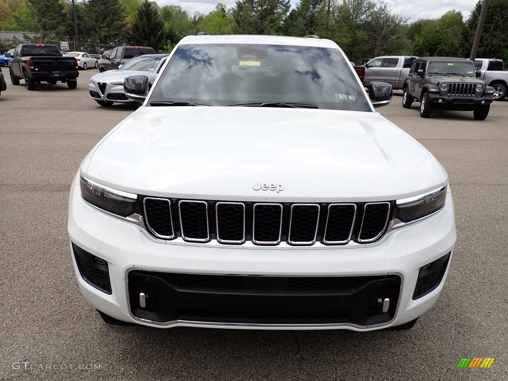 2022 Grand Cherokee Overland 4x4 - Bright White / Global Black photo #8