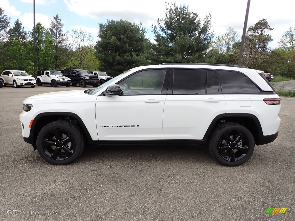 Bright White 2022 Jeep Grand Cherokee Altitude 4x4 Exterior Photo #144260719