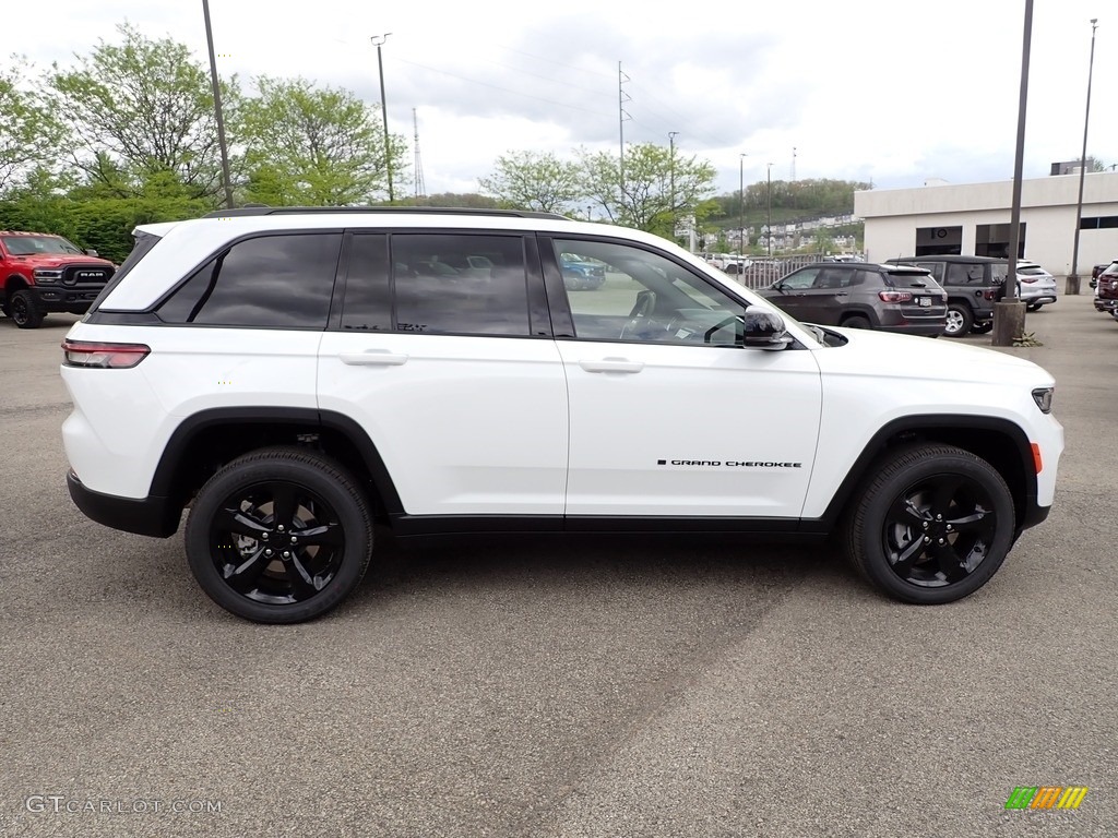 Bright White 2022 Jeep Grand Cherokee Altitude 4x4 Exterior Photo #144260791