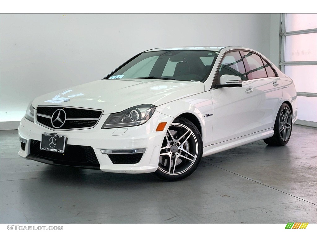 Polar White 2014 Mercedes-Benz C 63 AMG Exterior Photo #144261262
