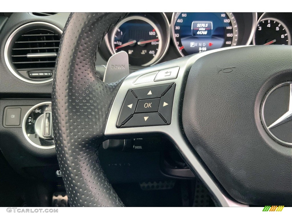 2014 Mercedes-Benz C 63 AMG AMG Black Steering Wheel Photo #144261442