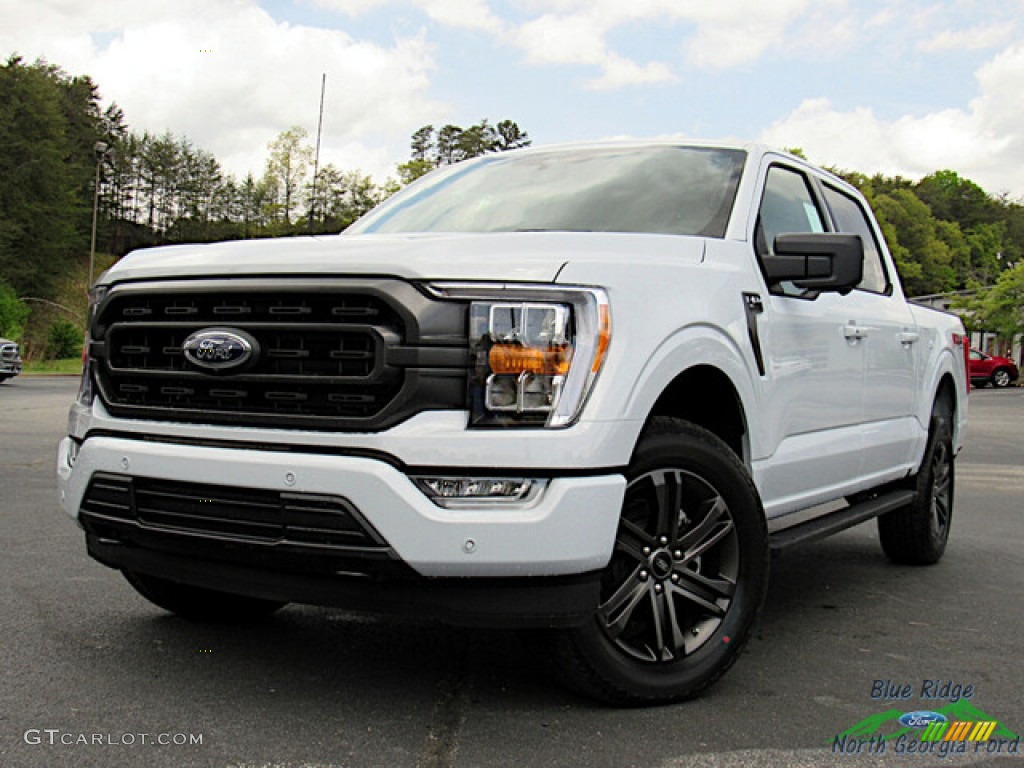 2022 F150 XLT SuperCrew 4x4 - Space White Metallic / Black photo #1