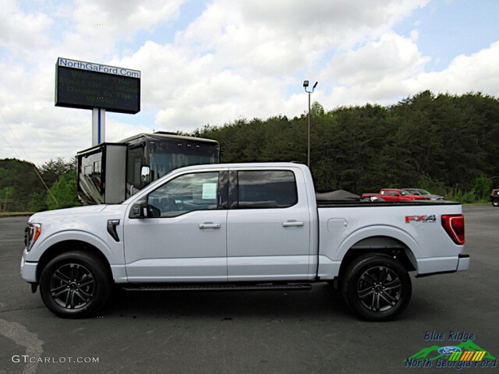 2022 F150 XLT SuperCrew 4x4 - Space White Metallic / Black photo #2