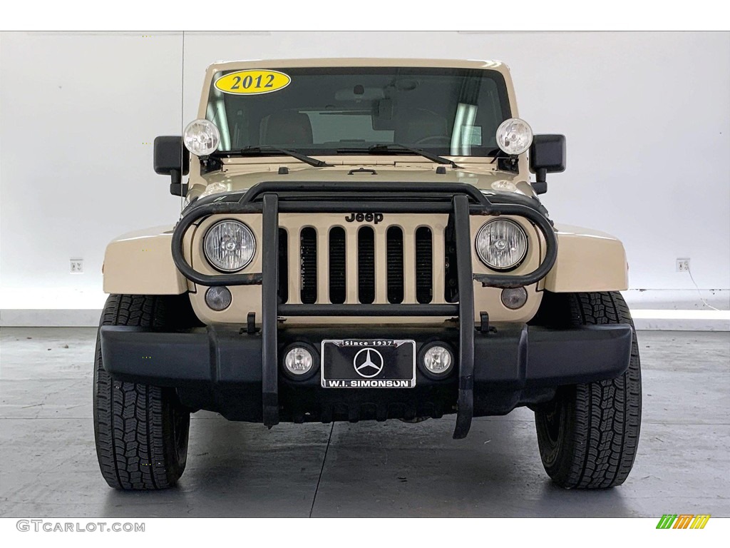 2012 Wrangler Unlimited Rubicon 4x4 - Sahara Tan / Black/Dark Saddle photo #2