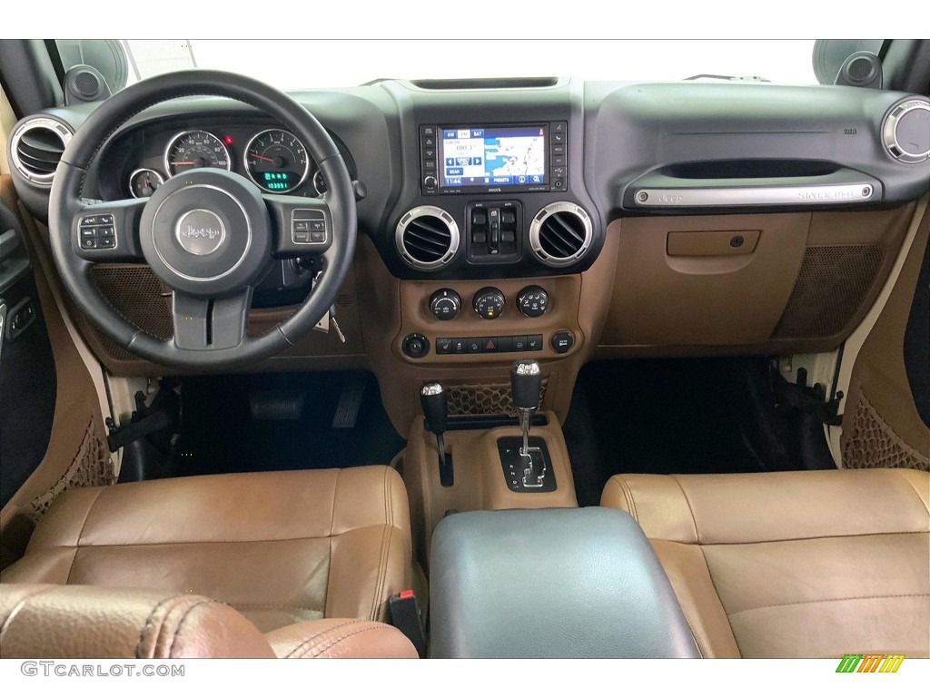 2012 Wrangler Unlimited Rubicon 4x4 - Sahara Tan / Black/Dark Saddle photo #15