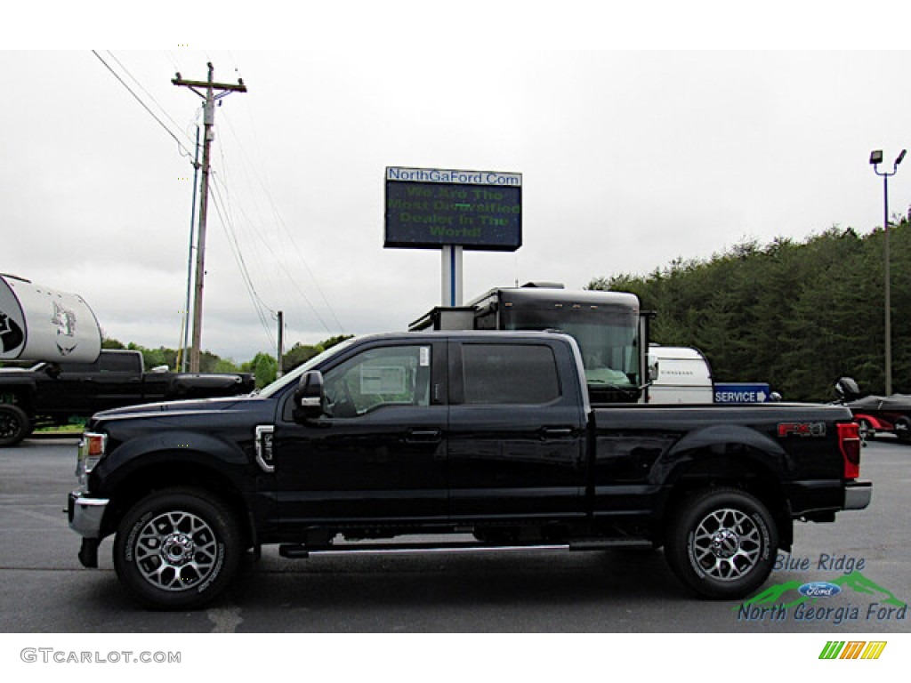 2022 F350 Super Duty Lariat Crew Cab 4x4 - Antimatter Blue / Black Onyx photo #2