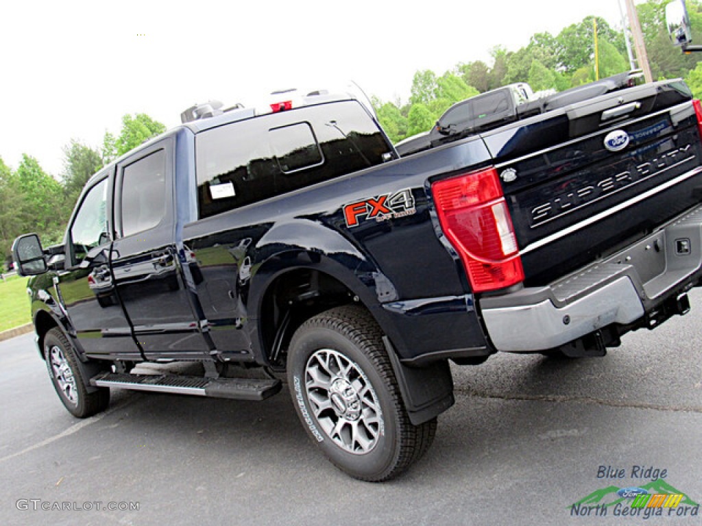 2022 F350 Super Duty Lariat Crew Cab 4x4 - Antimatter Blue / Black Onyx photo #29