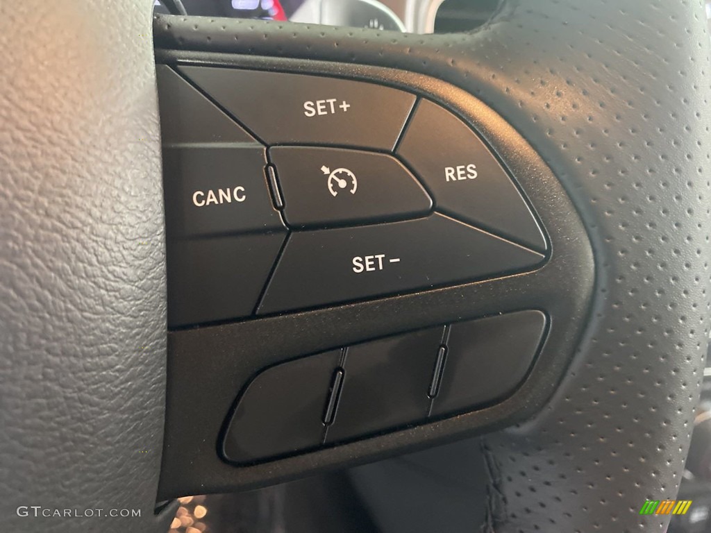 2021 Dodge Charger Scat Pack Widebody Black Steering Wheel Photo #144263818