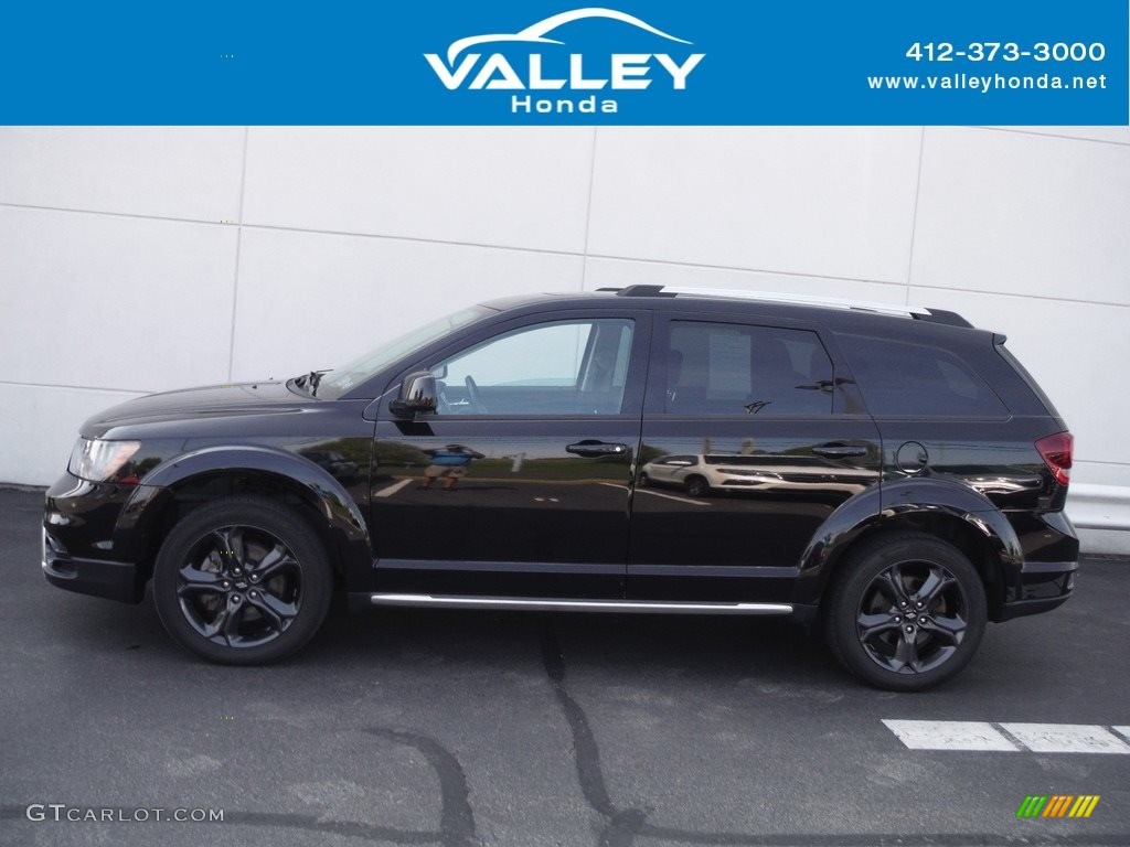 2018 Journey Crossroad AWD - Pitch Black / Black photo #2