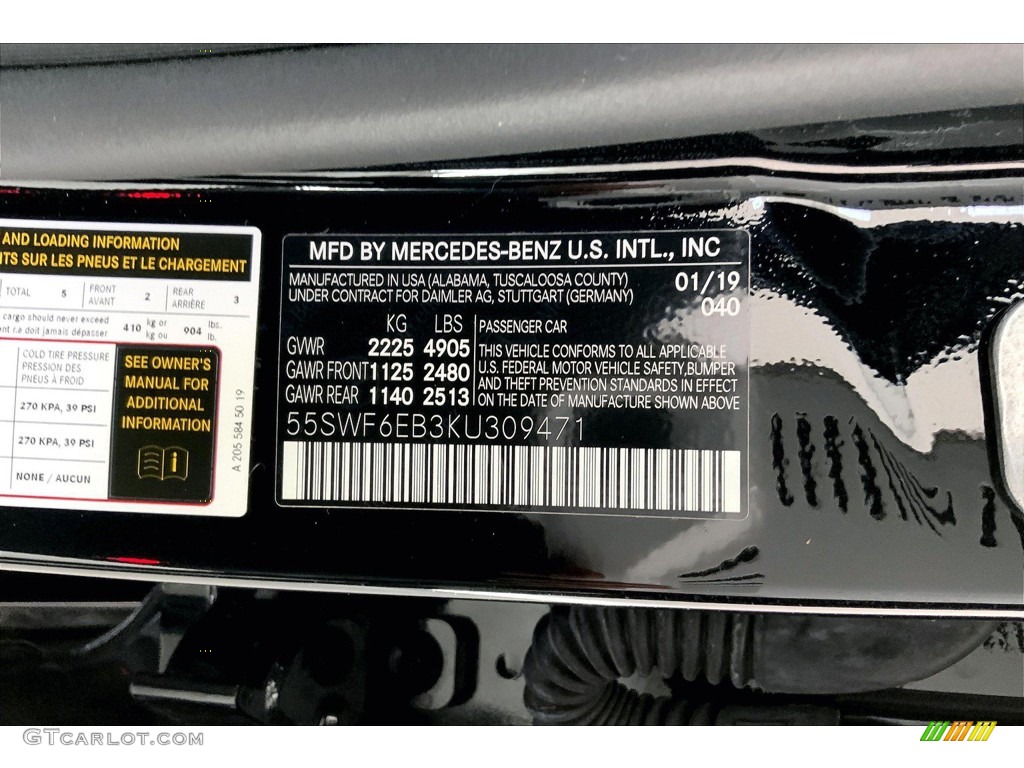2019 C 43 AMG 4Matic Sedan - Black / Black photo #32